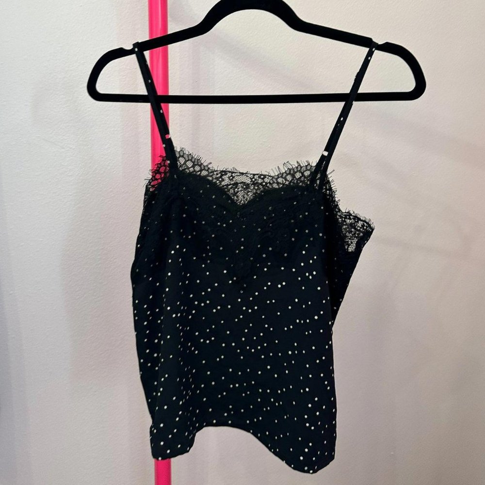 LULUS MADDOX POLKA DOT‎ LACE CAMI
